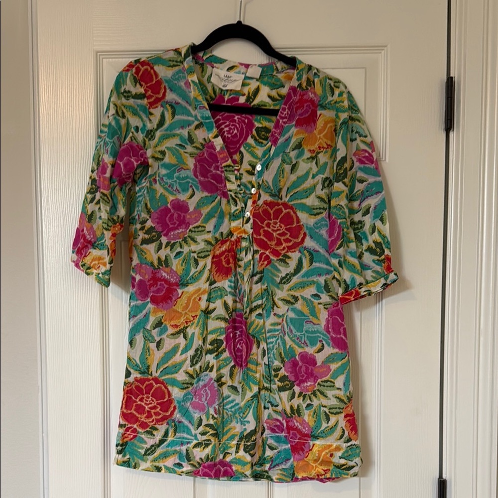 H&M Floral Tunic Top